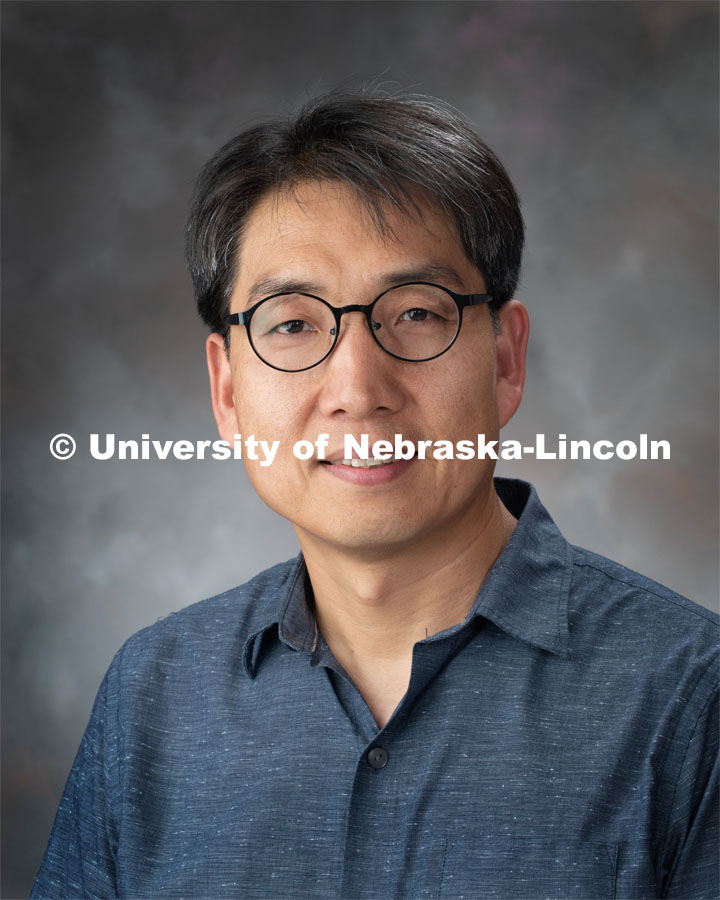 Studio portrait of Hyun Song, Associate Professor, Biological Systems Engineering. September 5, 2019. Photo by Greg Nathan / University Communication.