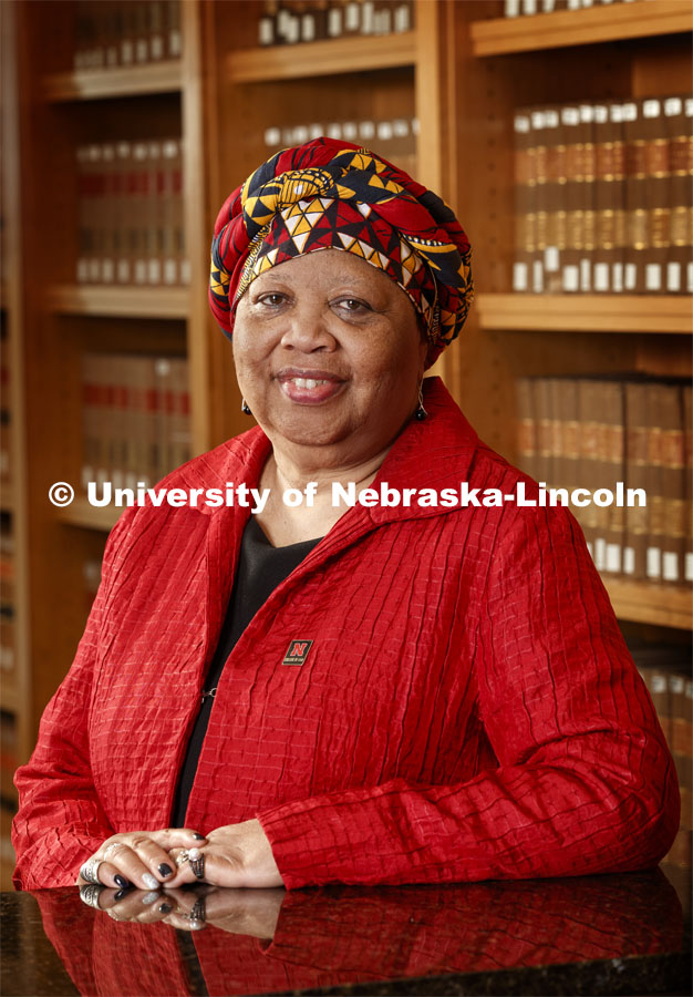 Anna Shavers, Interim Dean and Professor for the College of Law. Nebraska Law photo shoot. September 13, 2019. Photo by Craig Chandler / University Communication.