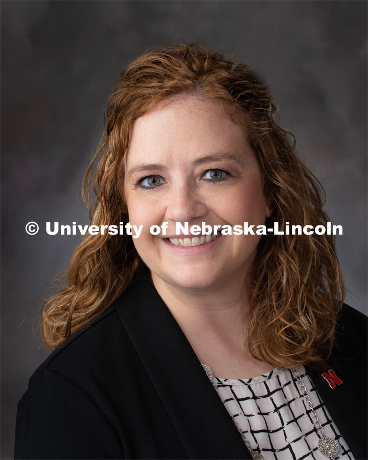 Studio portrait of Lacey Rohe, Accounting. September 24, 2019. Photo by Gregory Nathan / University Communication.