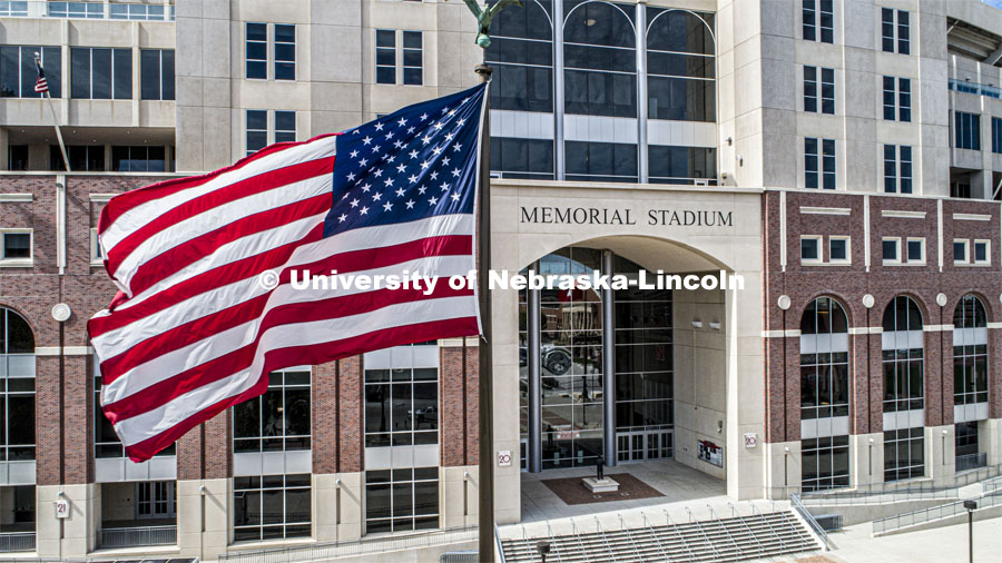 East Stadium mall, Memorial Stadium entrance. September 25, 2019. Photo by Craig Chandler / University Communication.