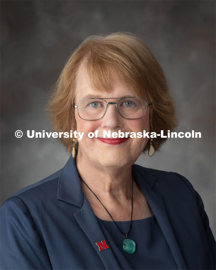 Studio portrait of Marilyn Wolf, Professor and Chair, Computer Science and Engineering. September 26, 2019. Photo by Greg Nathan / University Communication.