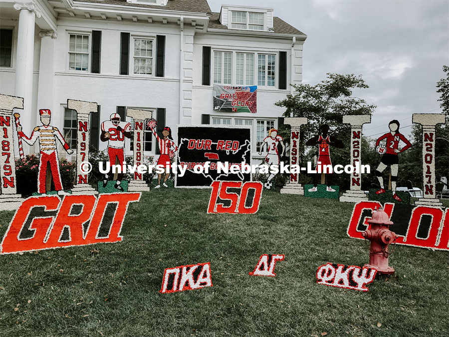 Homecoming Displays. October 4, 2019. Photo by Katie Black / University Communication.
