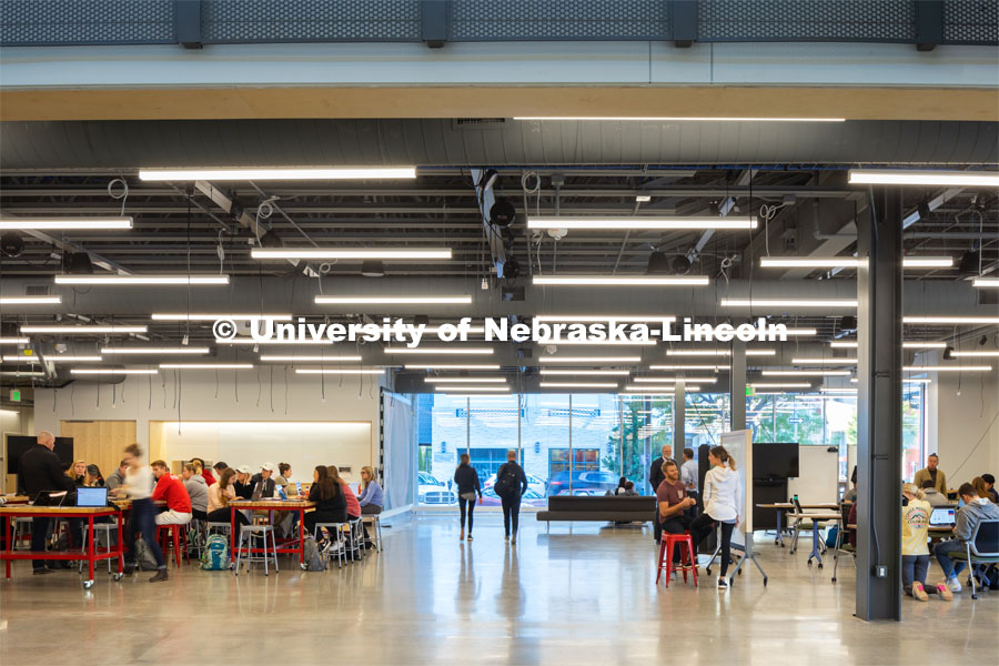 University of Nebraska - Johnny Carson Center for Emerging Media Arts. Photo courtesy of HDR © 2019 Dan Schwalm FOR USE ONLY ON UNL AND NU PUBLICATIONS AND WEBSITES. NOT TO BE GIVEN TO OUTSIDE GROUPS