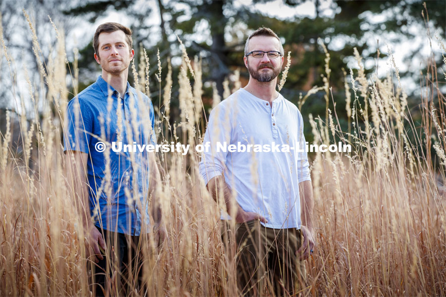 University of Nebraska–Lincoln researchers, Dirac Twidwell and Dan Uden, have introduced an approach that could help conservationists and landowners identity early warning signs of ecological transitions in regions such as the Nebraska Sandhills. November 25, 2019. Photo by Craig Chandler / University Communication.