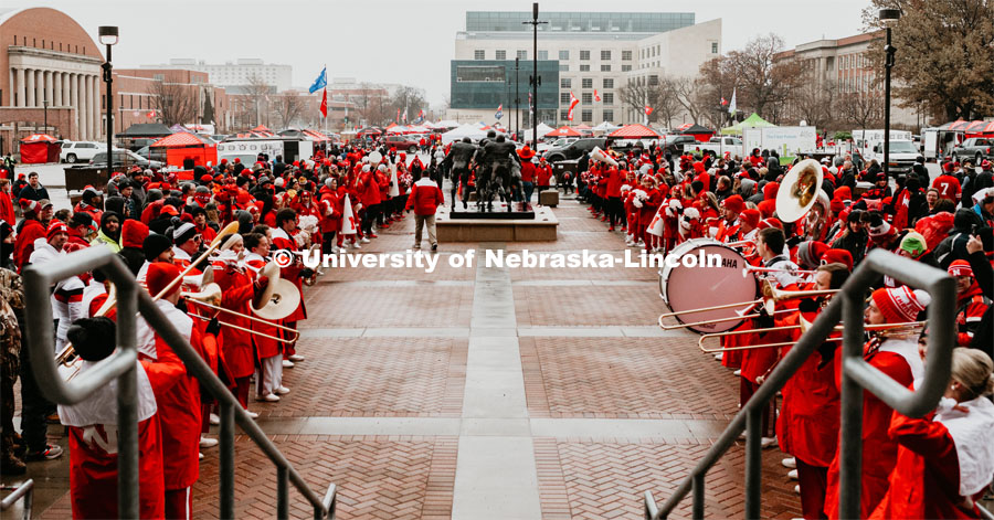 Unity walk at the Nebraska vs. Iowa State University football game. November 29, 2019. Photo by Justin Mohling / University Communication.