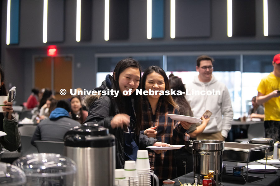First Generation Nebraska kicks off its spring semester events with Welcome Back Waffles. It’s an opportunity to meet and network with other First-Generation students, faculty and staff and enjoy all you can eat waffles in the Willa Cather Dining Complex. January 29, 2020. Photo by Gregory Nathan / University Communication.