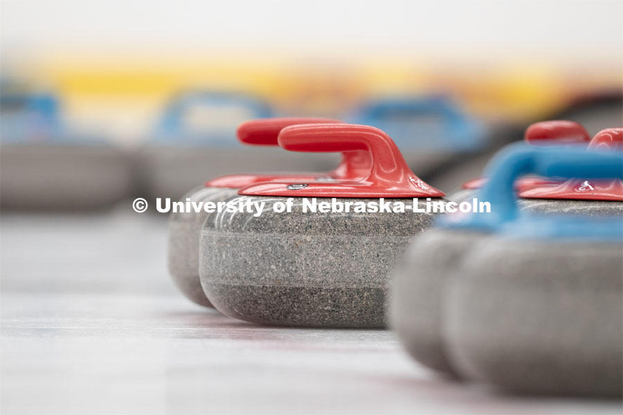 Nebraska's nationally-ranked curling club host its first bonspiel at the John Breslow Ice Hockey Center this weekend. The bonspiel — or tournament — featured seven traveling schools from across the Midwest. February 1, 2020. Photo by Gregory Nathan / University Communication.