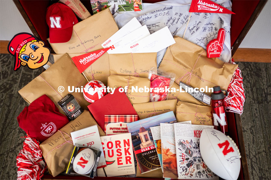 A new time capsule, set to be placed in the Wick Alumni Center, has captured the spirit of Nebraska's 150th year for future generations of Huskers. Jim Schmucker, a University Alumnus, created the chest from black walnut that he’d saved from his father’s farm. The time capsule contains individual packages from a variety of campus organizations. The N2025 strategic plan was released by Chancellor Ronnie Green during the State of Our University address. The Address was held at Innovation Campus. February 14, 2020. Photo by Justin Mohling / University Communication.