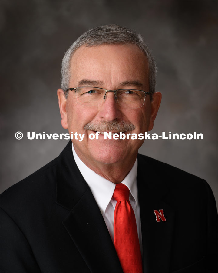 Studio portrait of Charles Hibberd, Dean and Director of Nebraska Extensions, Cooperative Extension Division. March 6, 2020. Photo by Greg Nathan / University Communication.