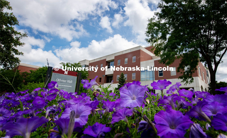 Exterior shot of Othmer Hall on UNL’s City Campus. July 16, 2020. Photo by Greg Nathan / University Communication.
