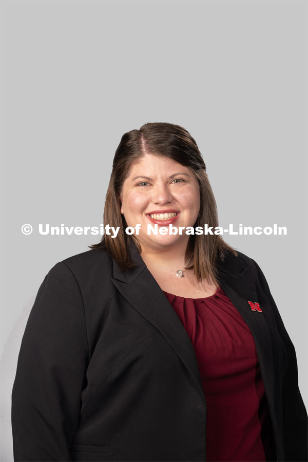 Studio portrait of Anna Witte, Learning Communities Coordinator, Residence Life. July 27, 2020. Photo by Greg Nathan / University Communication.