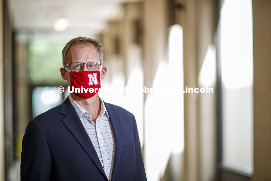 Mark Button, Dean of the College of Arts and Sciences. August 4, 2020. Photo by Craig Chandler / University Communication.