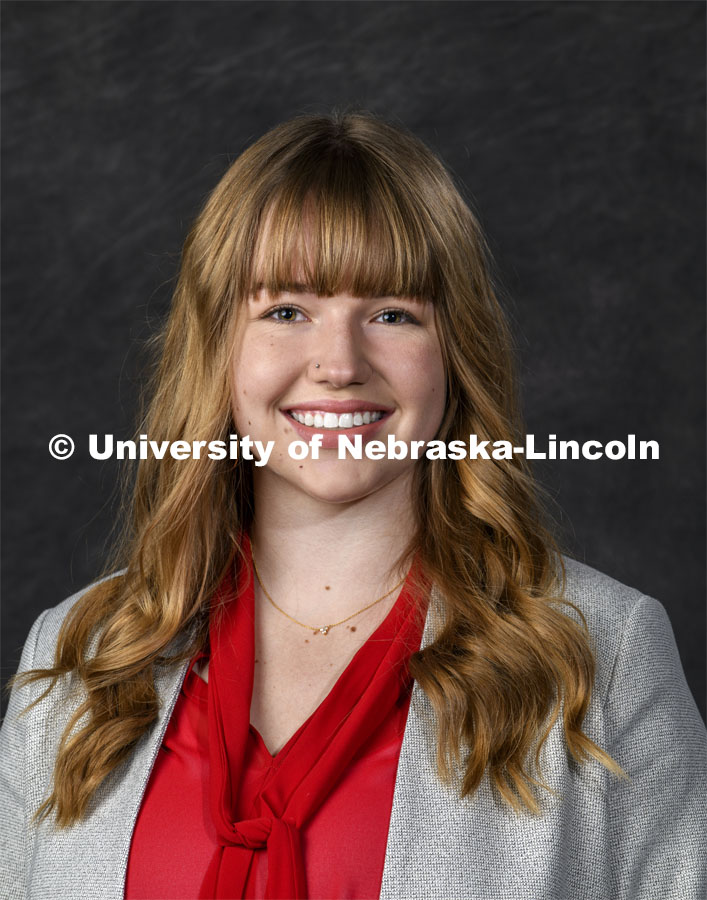 Studio portrait of Veronica Miller, University of Nebraska – Lincoln, Student Regent. August 14, 2020. Photo by Greg Nathan / University Communication.