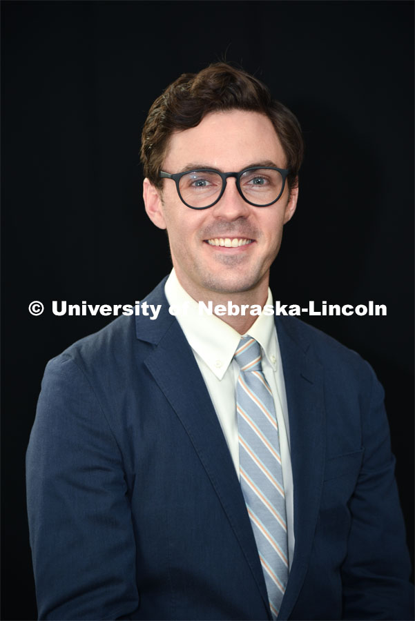 Studio portrait of Brett Neely, Assistant Professor, Management, College of Business, New Faculty. August 19, 2020. Photo supplied by the College of Business/University of Nebraska-Lincoln.
