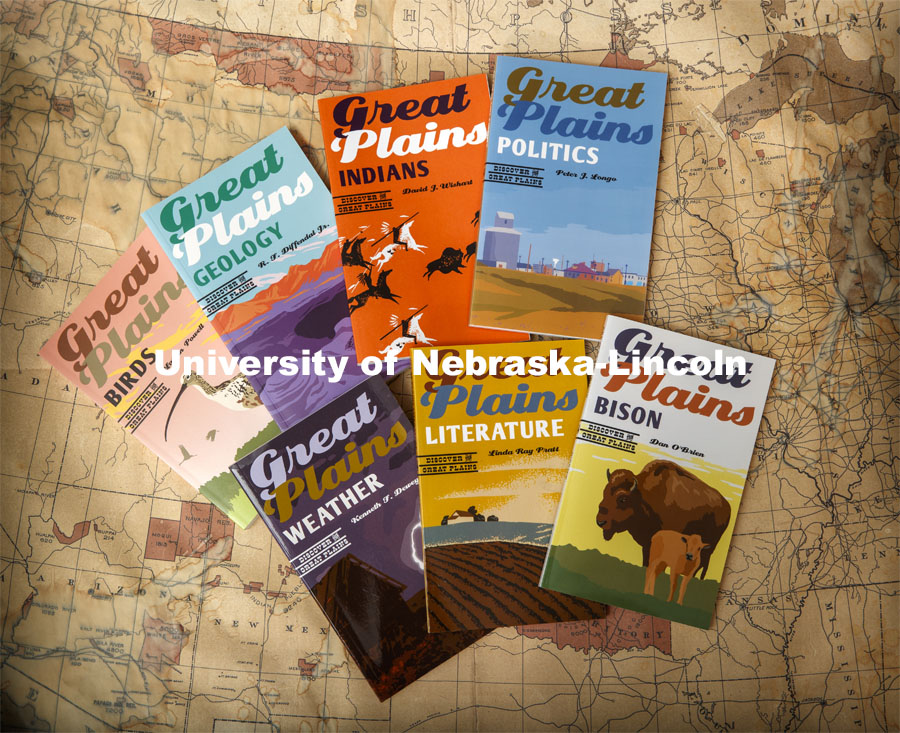 "Discover the Great Plains” book series – a collaboration between the Press and the Center for Great Plains studies produced by Donna Shear and Rick Edwards. August 21, 2020. Photo by Craig Chandler / University Communication.