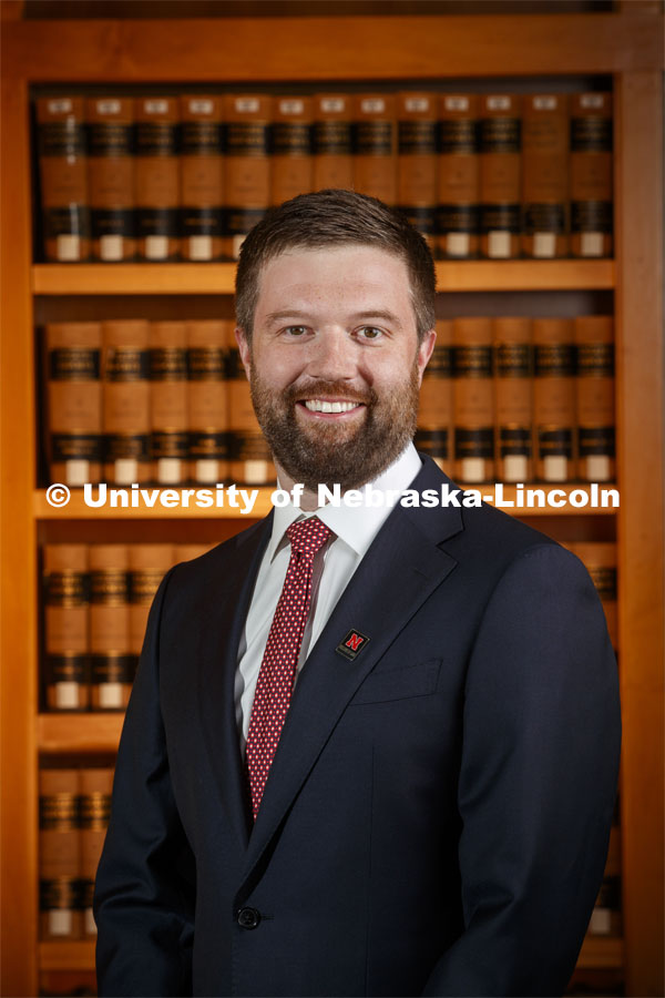 James Tierney, Assistant Professor for the College of Law. Nebraska Law College photo shoot. September 3, 2020. Photo by Craig Chandler / University Communication.