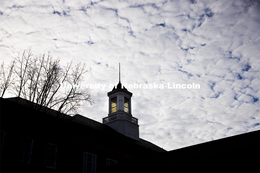 Love Library cupola. City Campus. December 2, 2020. Photo by Craig Chandler / University Communication.
