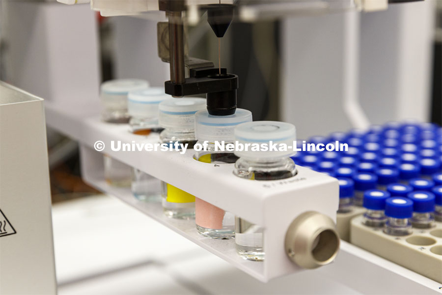 Proteomics and Metabolomics lab in Beadle Hall. Nebraska Center for Biotechnology. June 25, 2021. Photo by Craig Chandler / University Communication.