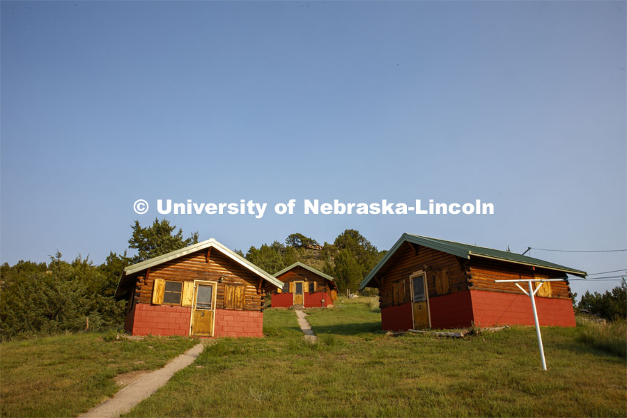 Students who take courses at Cedar Point stay in cabins, eat in the dining facilities and learn on the Nebraska prairie. Cedar Point Biological Station near Ogallala, Nebraska. July 19, 2021. Photo by Annie Albin / University Communication