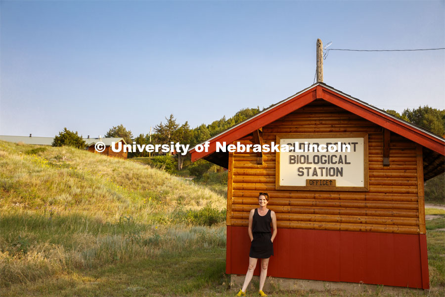 Sarah Kaizar participated in the Cedar Point artist-in-residence program to complete illustrations for a book project. Cedar Point Biological Station near Ogallala, Nebraska. July 19, 2021. Photo by Annie Albin / University Communication.