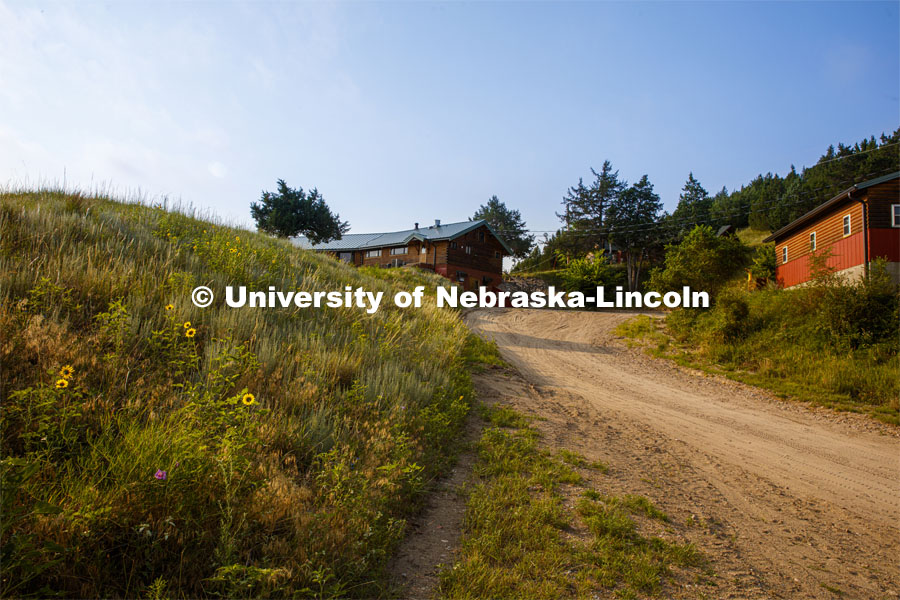 Students who take courses at Cedar Point stay in cabins, eat in the dining facilities and learn on the Nebraska prairie. Cedar Point Biological Station near Ogallala, Nebraska. July 19, 2021. Photo by Annie Albin / University Communication.