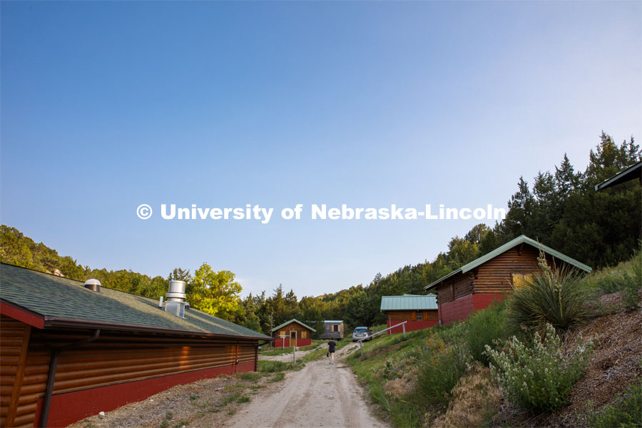 Students who take courses at Cedar Point stay in cabins, eat in the dining facilities and learn on the Nebraska prairie. Cedar Point Biological Station near Ogallala, Nebraska. July 19, 2021. Photo by Annie Albin / University Communication.