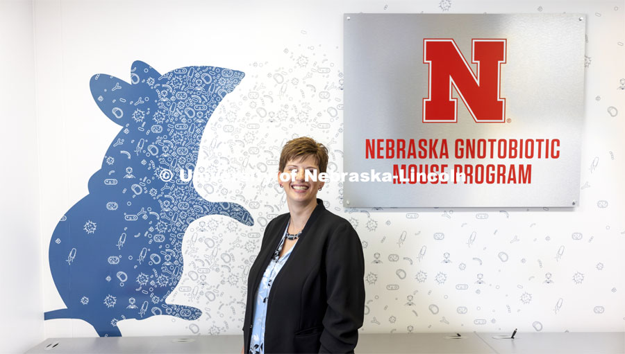 Amanda Ramer-Tait, associate professor of food science and technology and director of the Nebraska Gnotobiotic Mouse Program. Nebraska Gnotobiotic Mouse Program. August 10, 2021. Photo by Craig Chandler / University Communication.