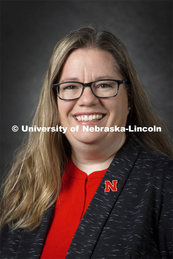 Studio portrait of Tammera Mittelstet, Lecturer, CASNR Statewide Education and Career Pathways Coordinator. 2021 New Faculty Orientation. August 18, 2021. Photo by Craig Chandler / University Communication.