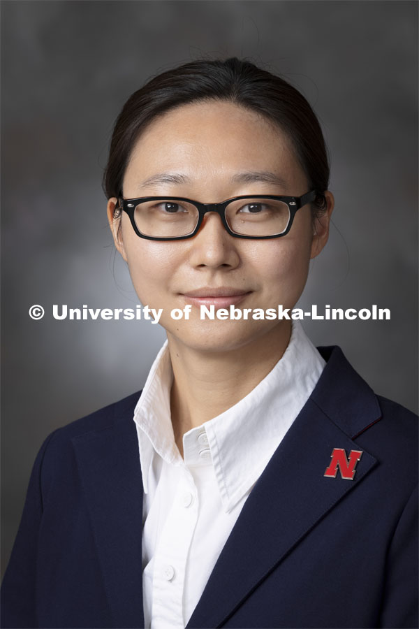 Studio portrait of Shuai Nie, Assistant Professor, Engineering School of Computing. September 23, 2021. Photo by Craig Chandler / University Communication