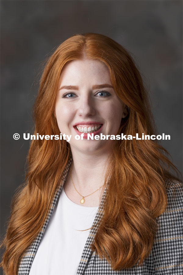 Studio portrait of Shelby Dorn, Student Advisor, College of Engineering. November 4, 2021. Photo by Craig Chandler / University Communication.