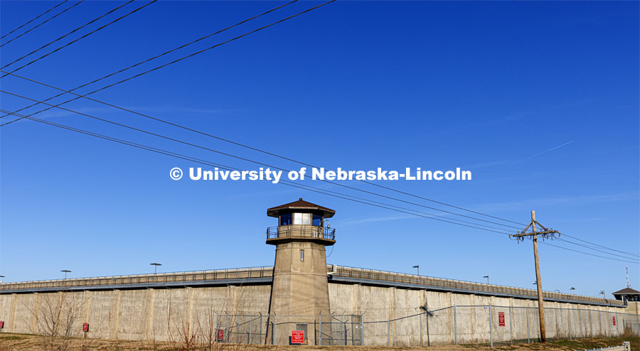 The Nebraska State Penitentiary (NSP) located in Lincoln, Nebraska is the oldest state correctional facility in Nebraska, opening in 1869. Until after World War I, it was the only adult correctional facility in the state. December 3, 2021. Photo by Craig Chandler / University Communication.