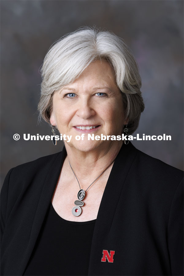 Studio portrait of Katherine Ankerson, Executive Vice Chancellor for Academic Affairs at UNL. January 6, 2022. Photo by Craig Chandler / University Communication.