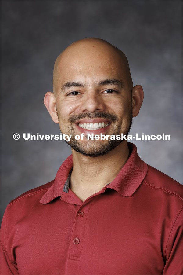 Studio portrait of Byron Chaves, Assistant Professor and Food Safety Extension Specialist. Portraits of Extension, IANR and CASNR educators. May 10, 2022. Photo by Craig Chandler / University Communication.