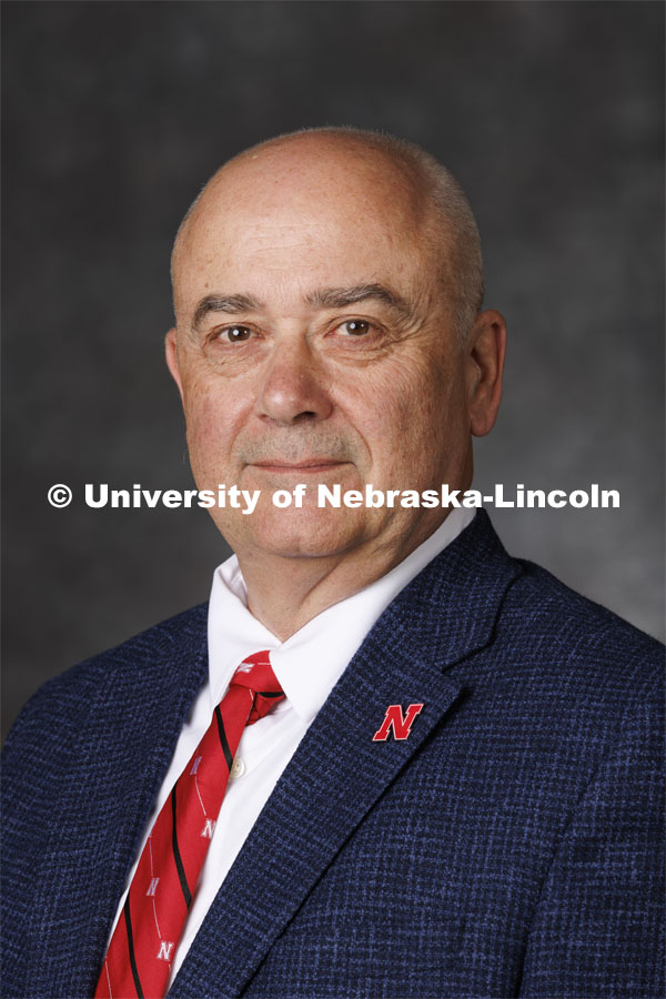 Studio portrait of Charlie Stoltenow, Dean and Director of Nebraska Extension. Portraits of Extension, IANR and CASNR educators. May 10, 2022. Photo by Craig Chandler / University Communication.