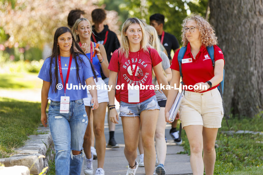 New student enrollment orientation and campus tours. June 28, 2022. Photo by Craig Chandler / University Communication.