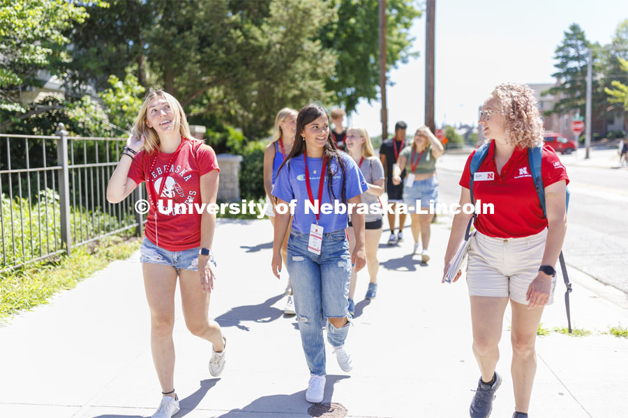 New student enrollment orientation and campus tours. June 28, 2022. Photo by Craig Chandler / University Communication.