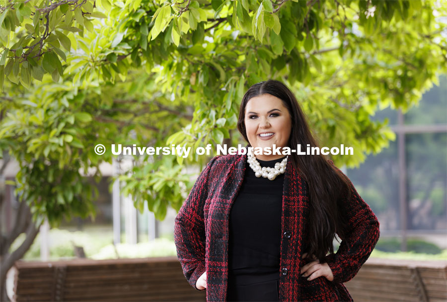 Katie Hoatson, third-year law student, for Husker Dialogues story. July 11, 2022. Photo by Craig Chandler / University Communication.  