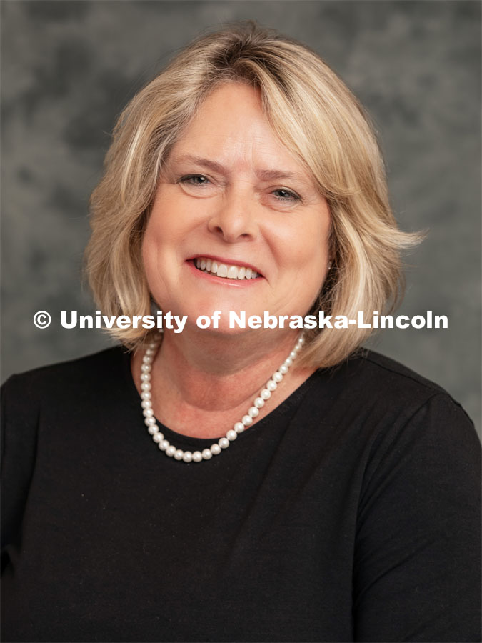 Studio portrait of Susan Swearer, Professor of Educational Psychology at the University of Nebraska. August 1, 2022. Photo by Loren Rye / Pixel Lab.
