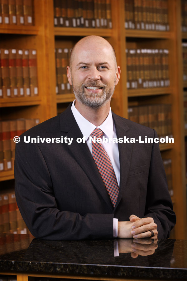 Paul Weitzel, Assistant Professor, College of Law. College of Law portrait session. August 18, 2022. Photo by Craig Chandler / University Communication.