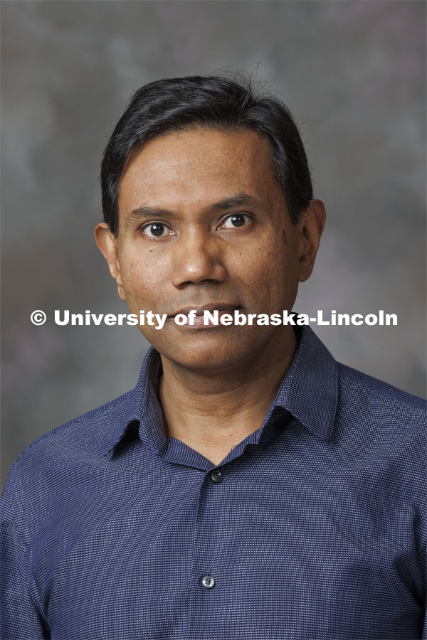 Studio portrait of Mohammad Hasan, Assistant Professor, Electrical and Computer Engineering. September 14, 2022. Photo by Craig Chandler / University Communication.