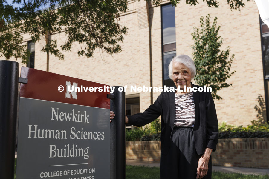 The University of Nebraska–Lincoln’s College of Education and Human Sciences is honoring the legacy of longtime faculty member and administrator Gwendolyn Newkirk by renaming the Human Sciences Building on East Campus. September 16, 2022. Photo by Craig Chandler / University Communication.