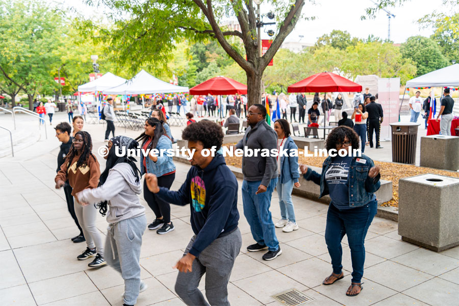 Fiesta on the green at the Nebraska Union Plaza. Fiesta on the Green is an annual Latino culture and heritage festival. September 22, 2022. Photo by Jonah Tran / University Communication.