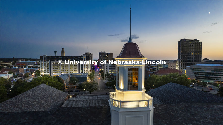 Love Library Cupola. September 29, 2022. Photo by Craig Chandler / University Communication.