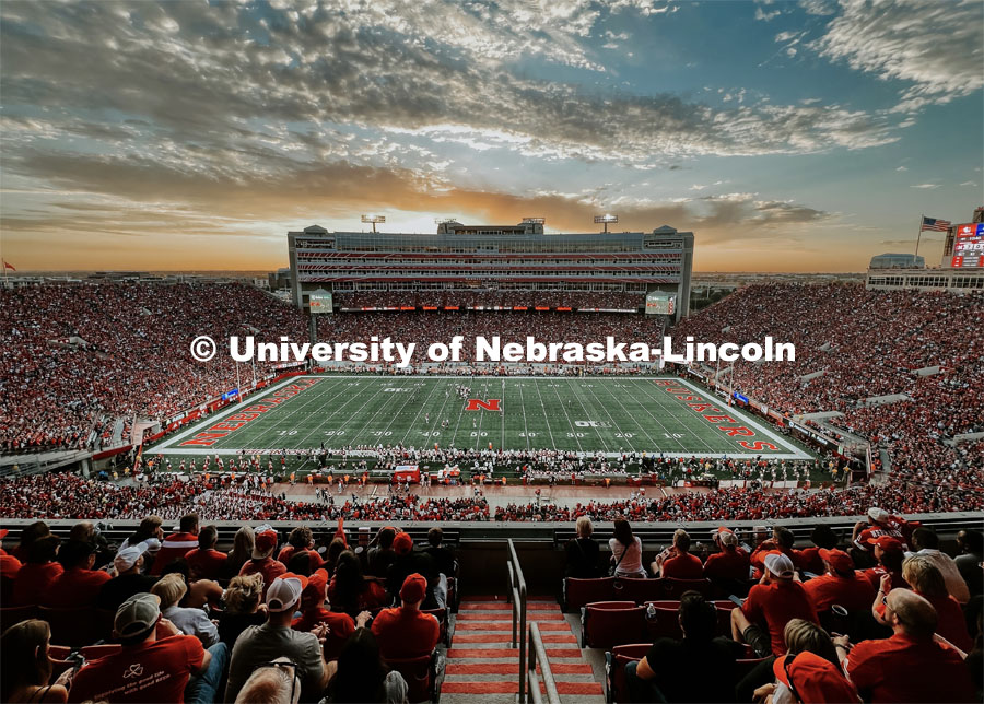 Football game in Memorial Stadium. NU vs Indiana. October 1, 2022. Photo by Taylor DeMaro / University Communication.