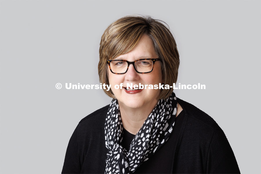 Studio portrait of Marybeth Helmink, Advising Academic Programs Coordinator for the College of Agricultural Sciences and Natural Resources. January 12, 2023. Photo by Craig Chandler / University Communication.