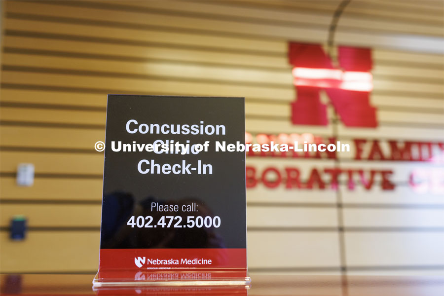 The University Health Center and Nebraska Medicine recently moved its concussion clinic to the Nebraska Performance Lab in the east stadium space. February 1, 2023. Photo by Craig Chandler / University Communication.