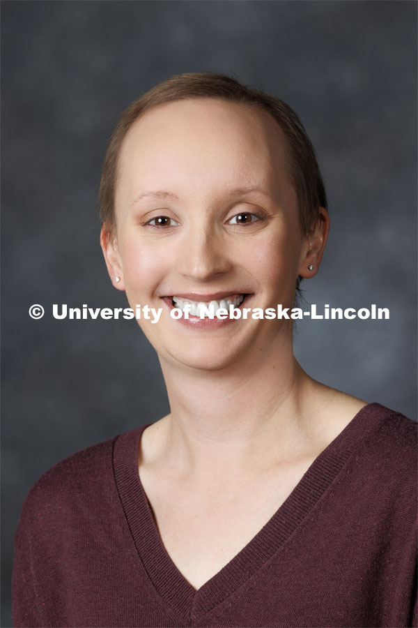 Studio portrait of Karly Black, Engagement Zone Coordinator. Portraits of Extension, IANR and CASNR educators. Extension Educators photo shoot. February 22, 2023. Photo by Craig Chandler / University Communication.