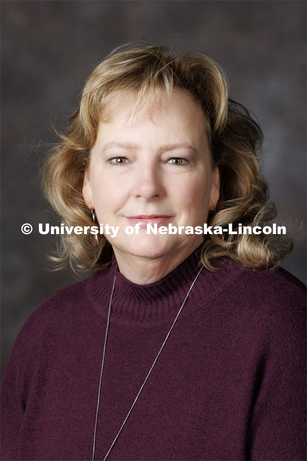 Studio portrait of Sarah Browning, Lancaster County Extension Educator. Portraits of Extension, IANR and CASNR educators. Extension Educators photo shoot. February 22, 2023. Photo by Craig Chandler / University Communication.