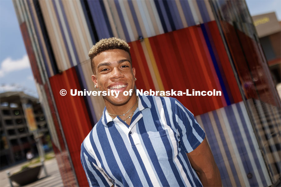 Sam Phillips (CEHS): Husker Men’s Gymnastics Captain and Husker SAAC President; helped start the first ally chapter for student-athletes. June 7, 2023. Photo by Craig Chandler / University Communication. 