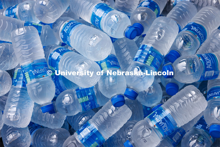 Cold bottles of water await new students. New Student Enrollment. July 6, 2023. Photo by Craig Chandler / University Communication. 